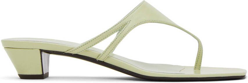 The Row Green Thong Heeled Sandals - Picture 5