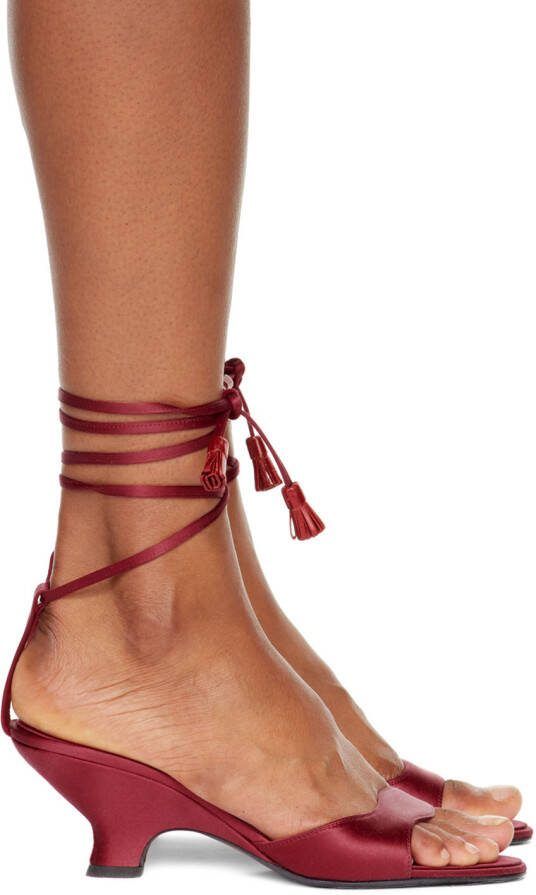 The Row Red Wedge Heeled Sandals - Picture 5
