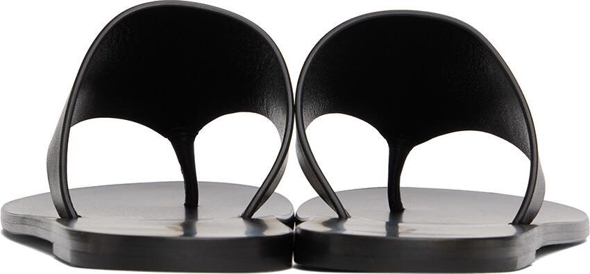 The Row Black Avery Sandals