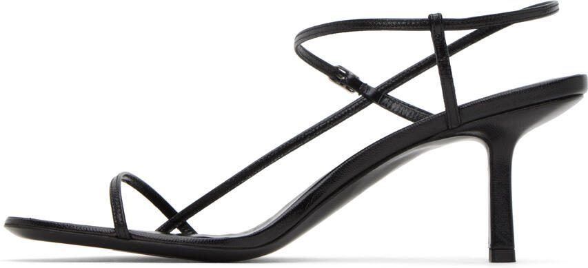 The Row Black Bare Heeled Sandals - Picture 3