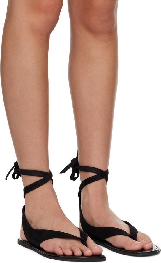 The Row Black Beach Sandals - Picture 2