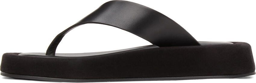 The Row Black Ginza Sandals - Picture 4