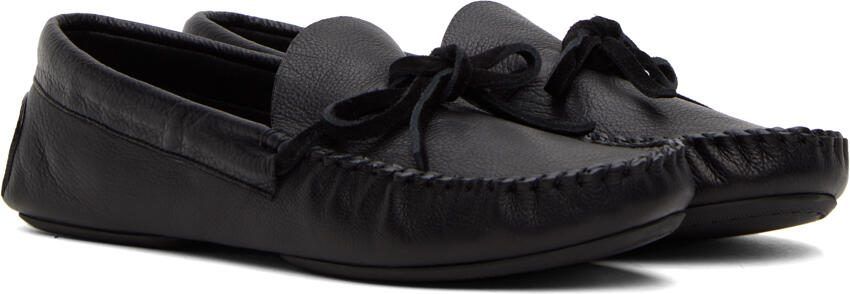 The Row Black Lucca Loafers - Picture 3