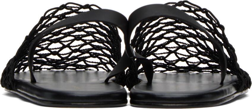 The Row Black Slingback Slippers