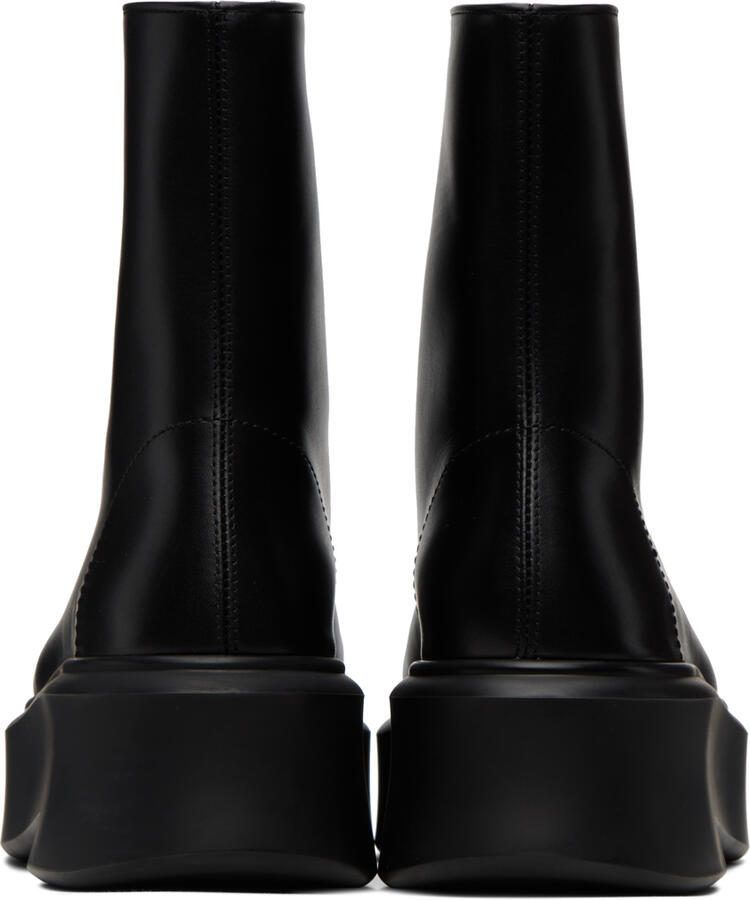 The Row Black Zipped I Ankle Boots