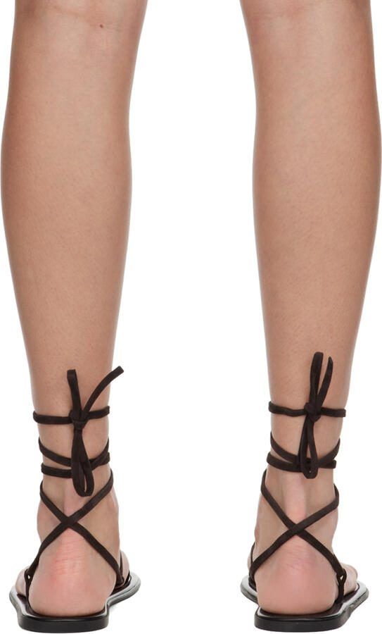 The Row Brown Knot Flat Sandals - Picture 5