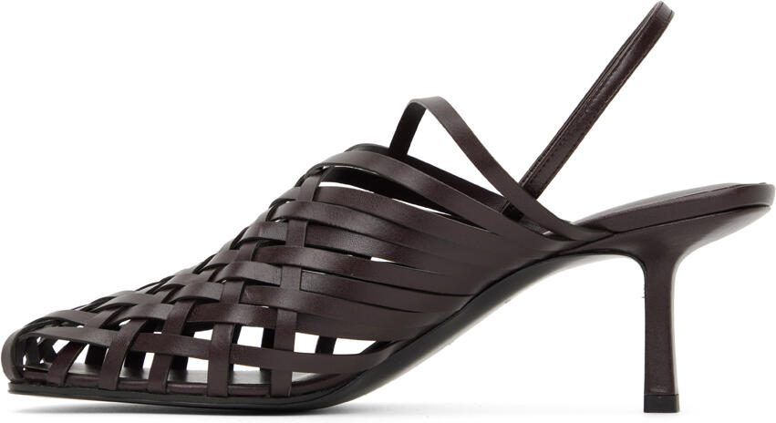 The Row Brown Woven Heels - Picture 3