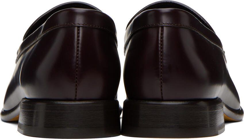 The Row Burgundy Mensy Loafers