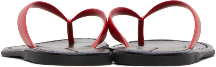 The Row Red  Black Beach Sandals - Picture 2