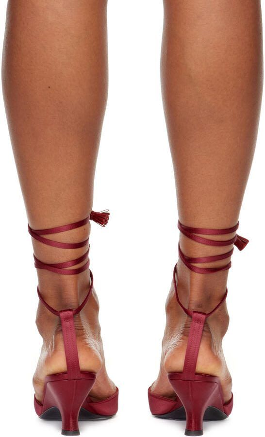 The Row Red Wedge Heeled Sandals - Picture 2