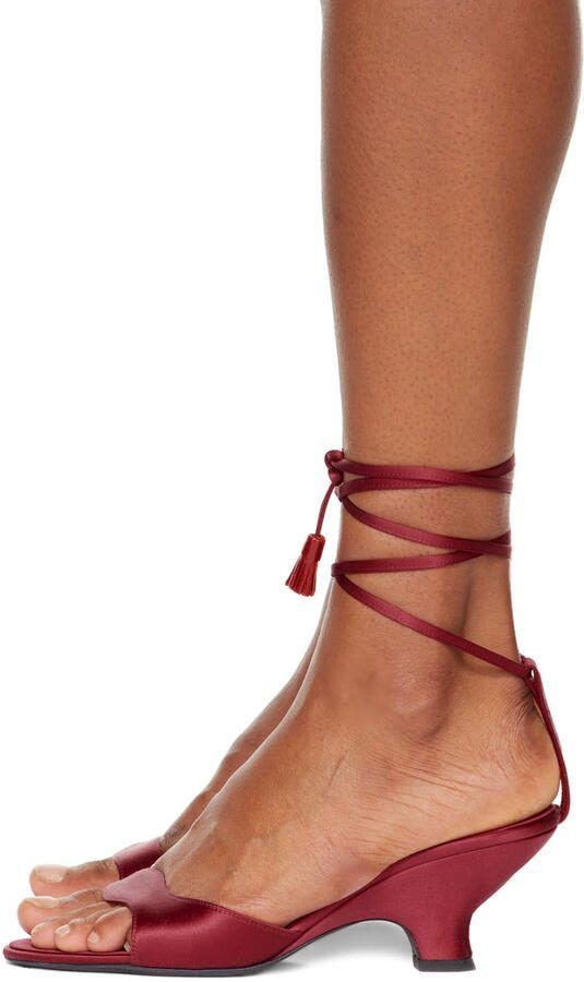 The Row Red Wedge Heeled Sandals - Picture 3