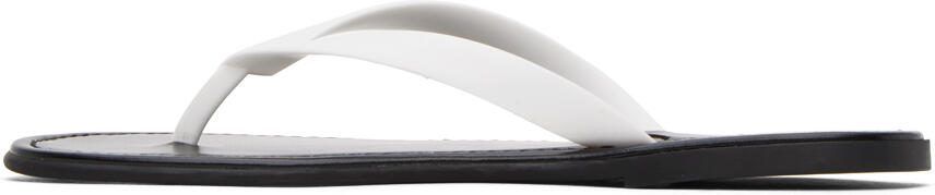 The Row White  Black Beach Sandals - Picture 4