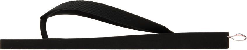 Thom Browne Black RWB Stripe Flip-Flops - Picture 4