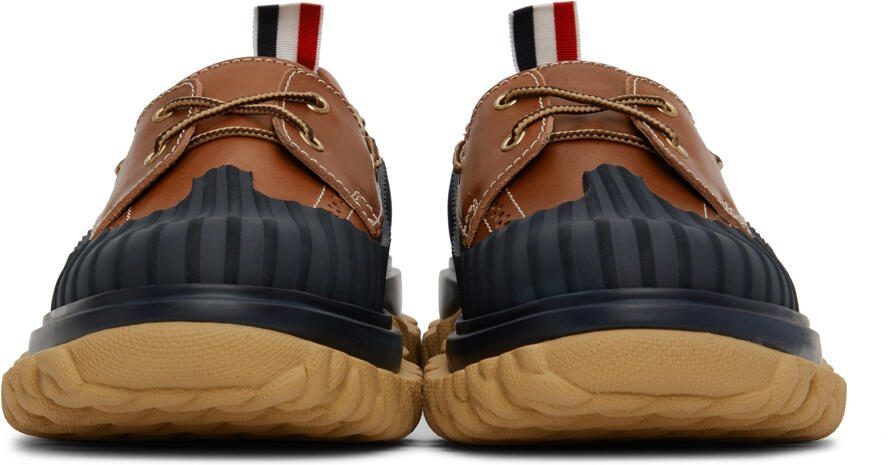 Thom Browne Brown  Blue Duck Boat Shoe - Picture 3