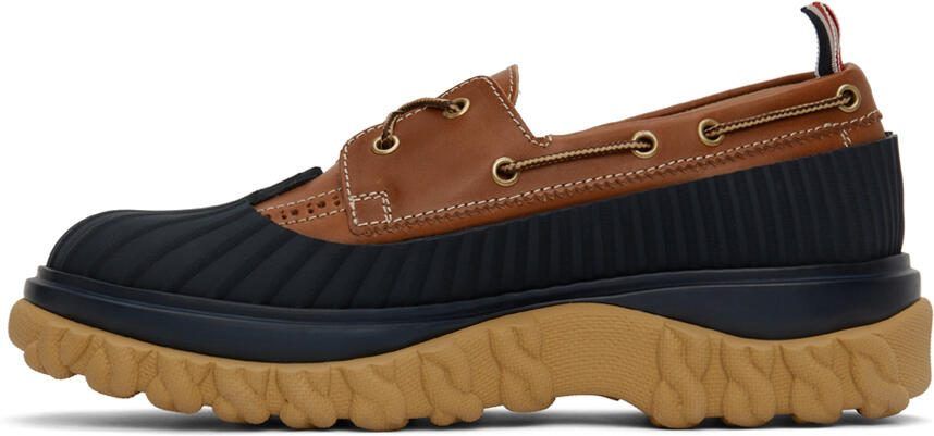 Thom Browne Brown  Blue Duck Boat Shoe - Picture 4