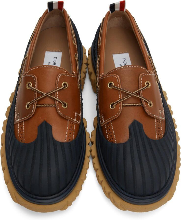 Thom Browne Brown  Blue Duck Boat Shoe