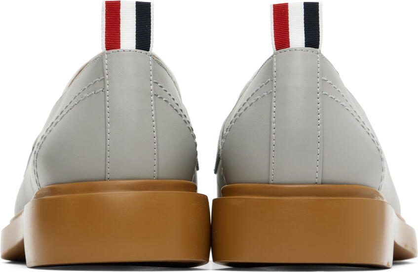 Thom Browne Gray  White Lightweight Penny Loafers