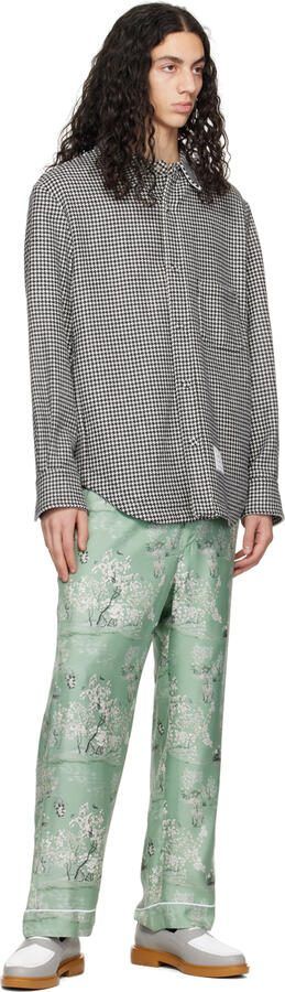 Thom Browne Gray  White Lightweight Penny Loafers - Picture 4