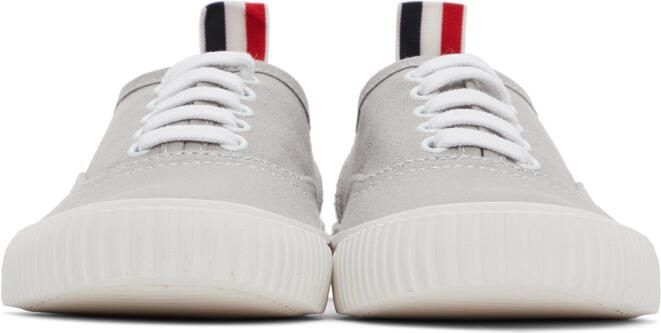 Thom Browne Grey Heritage Vulcanized Sneakers - Picture 3