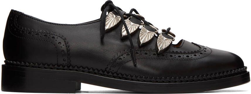 Toga Pulla Black Gillie Oxfords - Picture 5