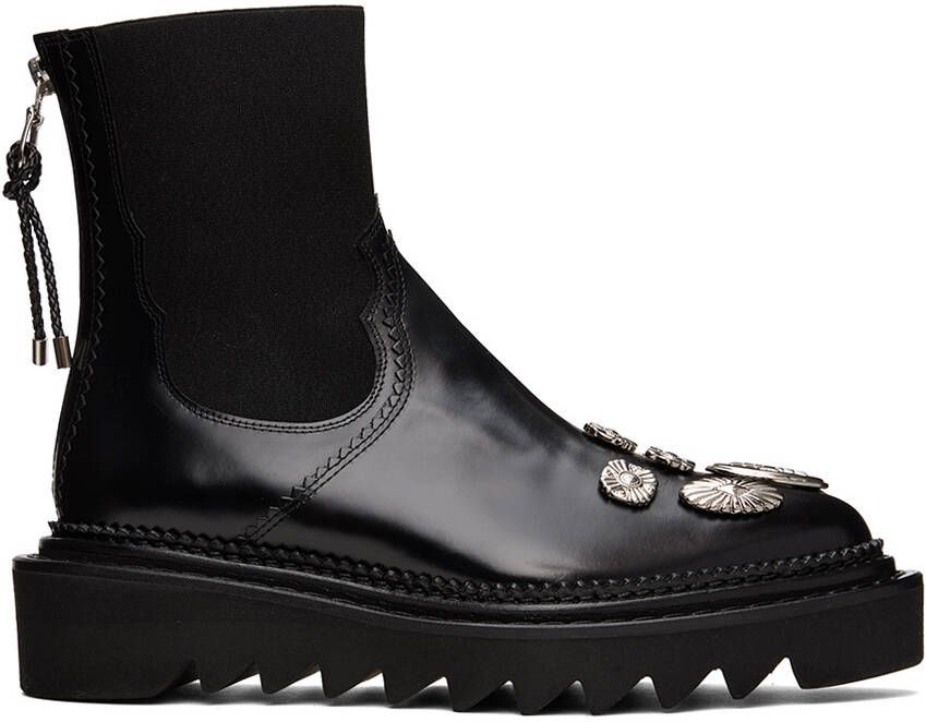 Toga Pulla Black Side Gore Metal Boots - Picture 5