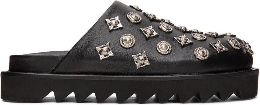 Toga Pulla SSENSE Exclusive Black Sabot Loafers - Picture 6