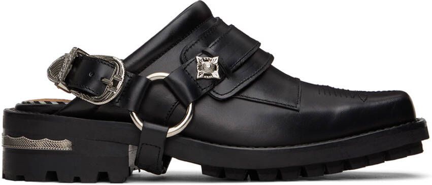 Toga Pulla SSENSE Exclusive Black Slingback Loafers - Picture 10