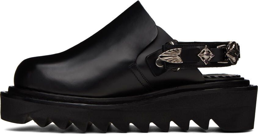 Toga Pulla Black Embellished Loafers - Picture 3