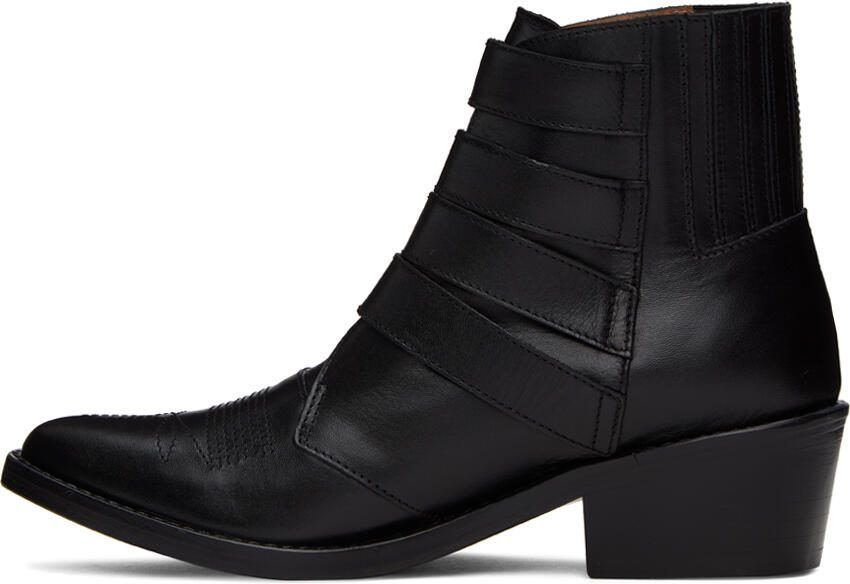 Toga Pulla Black Cowboy Boots - Picture 3