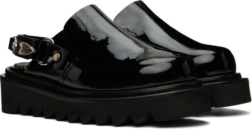 Toga Pulla Black Embellished Loafers - Picture 2