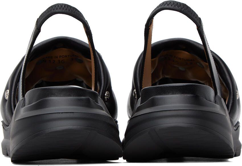 Toga Pulla Black Embellished Sandals