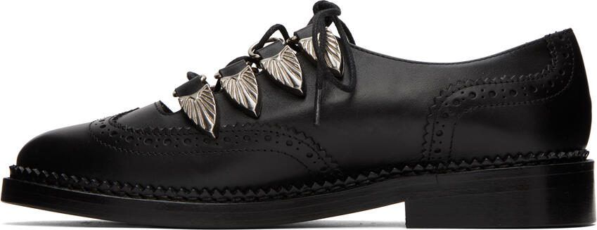 Toga Pulla Black Gillie Oxfords - Picture 3