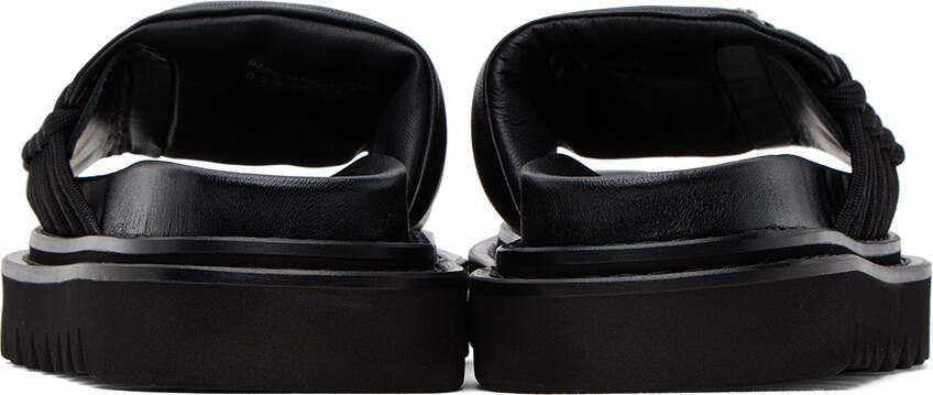 Toga Pulla Black Lace-Up Sandals - Picture 2