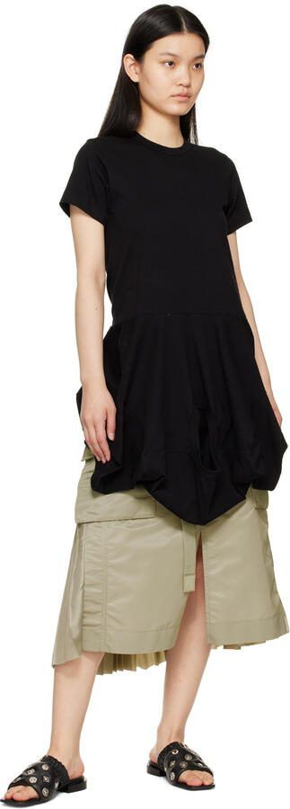 Toga Pulla Black Pin-Buckle Sandals - Picture 3