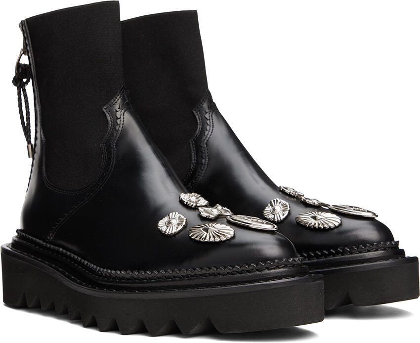 Toga Pulla Black Side Gore Metal Boots - Picture 2