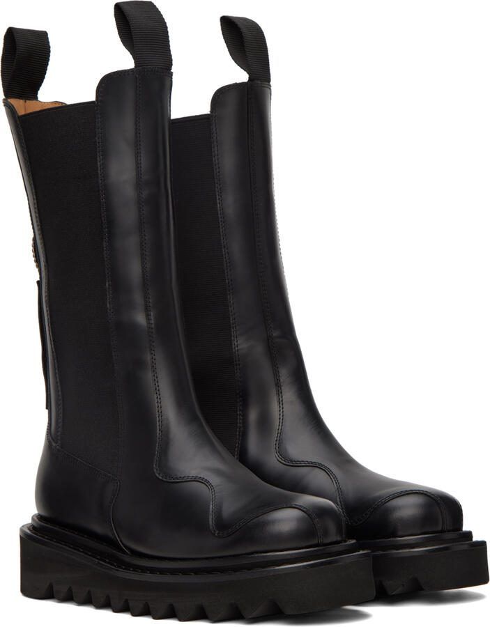 Toga Pulla SSENSE Exclusive Black Embellished Boots
