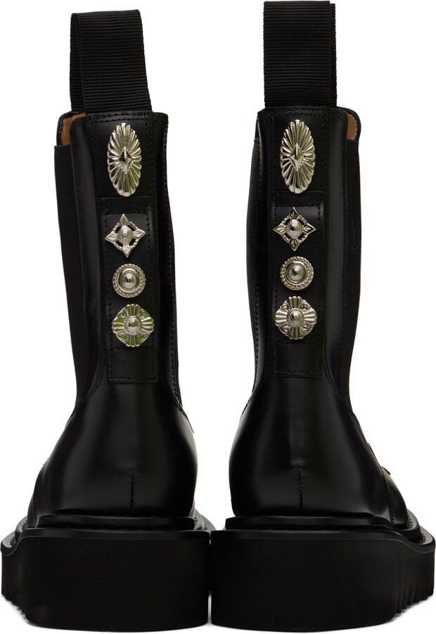 Toga Pulla SSENSE Exclusive Black Leather Chelsea Boots - Picture 5