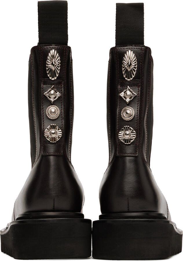 Toga Pulla SSENSE Exclusive Brown Platform Chelsea Boots - Picture 5