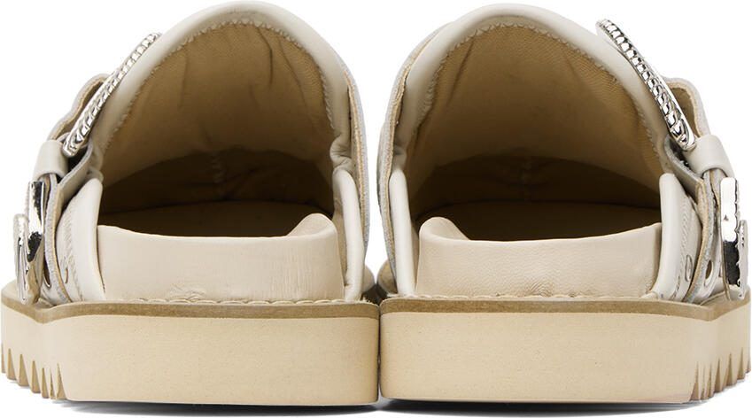 Toga Pulla SSENSE Exclusive Off-White Sabot Loafers