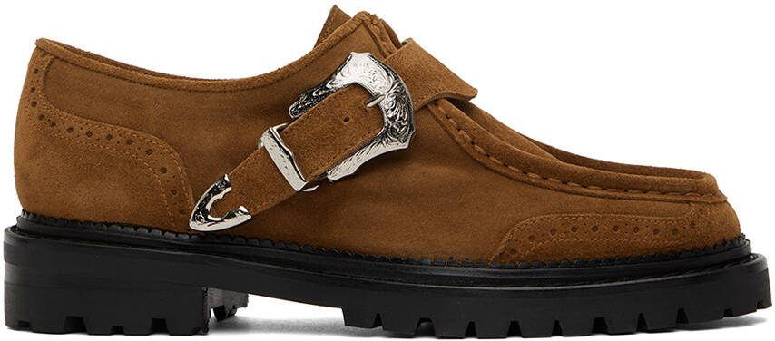 Toga Virilis Brown Pin-Buckle Loafers - Picture 5