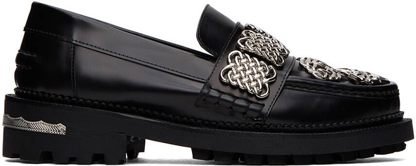 Toga Virilis SSENSE Exclusive Black  White Hard Loafers - Picture 3