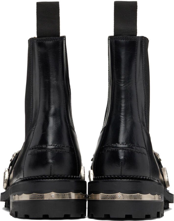 Toga Virilis Black Calfskin Chelsea Boots - Picture 3