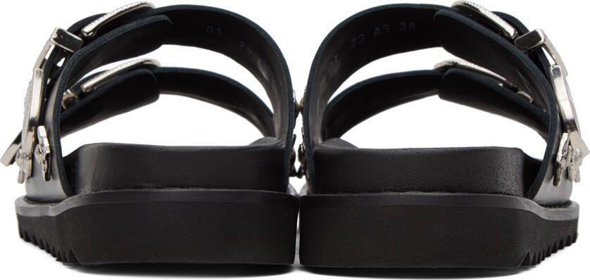 Toga Virilis Black Embellished Sandals