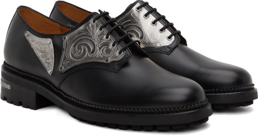 Toga Virilis Black Metal Plate Oxfords - Picture 2