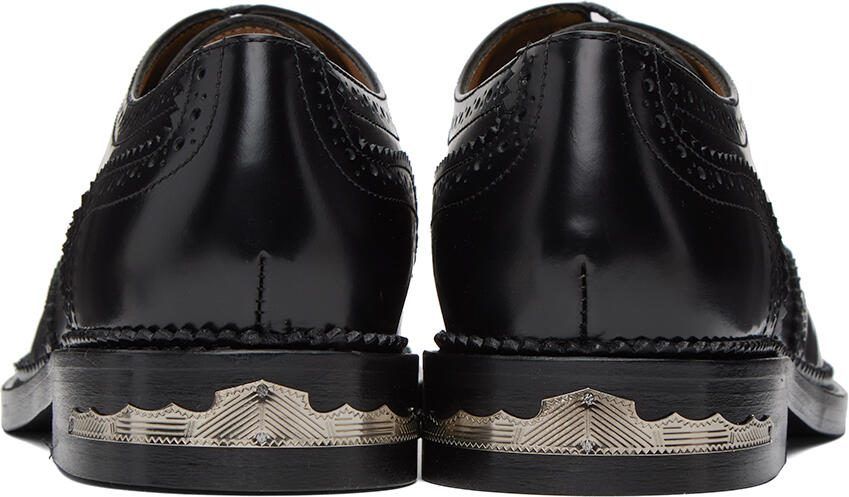 Toga Virilis Black Serrated Derbys