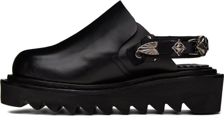 Toga Virilis Black Slingback Loafers - Picture 5