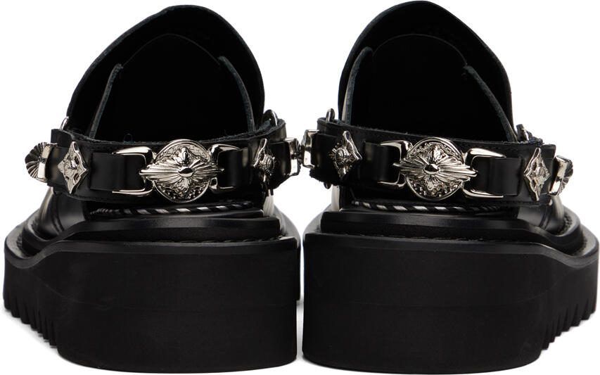 Toga Virilis Black Slingback Loafers - Picture 2