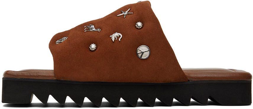 Toga Virilis Brown Suede Sandals - Picture 3