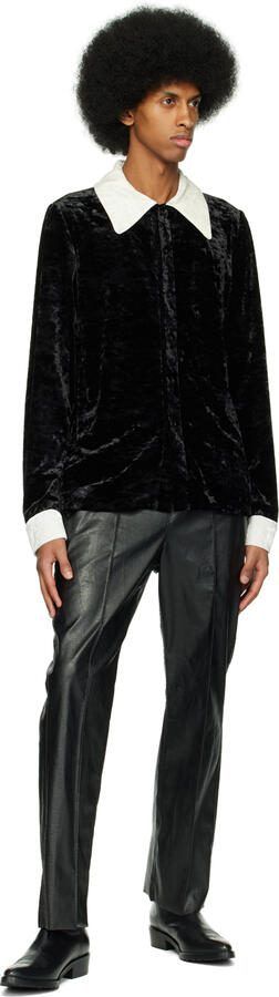 Toga Virilis SSENSE Exclusive Black Embroidered Chelsea Boots - Picture 6