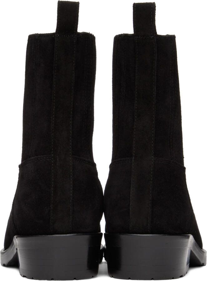 Toga Virilis SSENSE Exclusive Black Embroidered Chelsea Boots - Picture 2